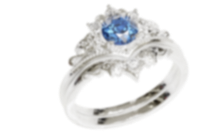 Blue Silver Ring